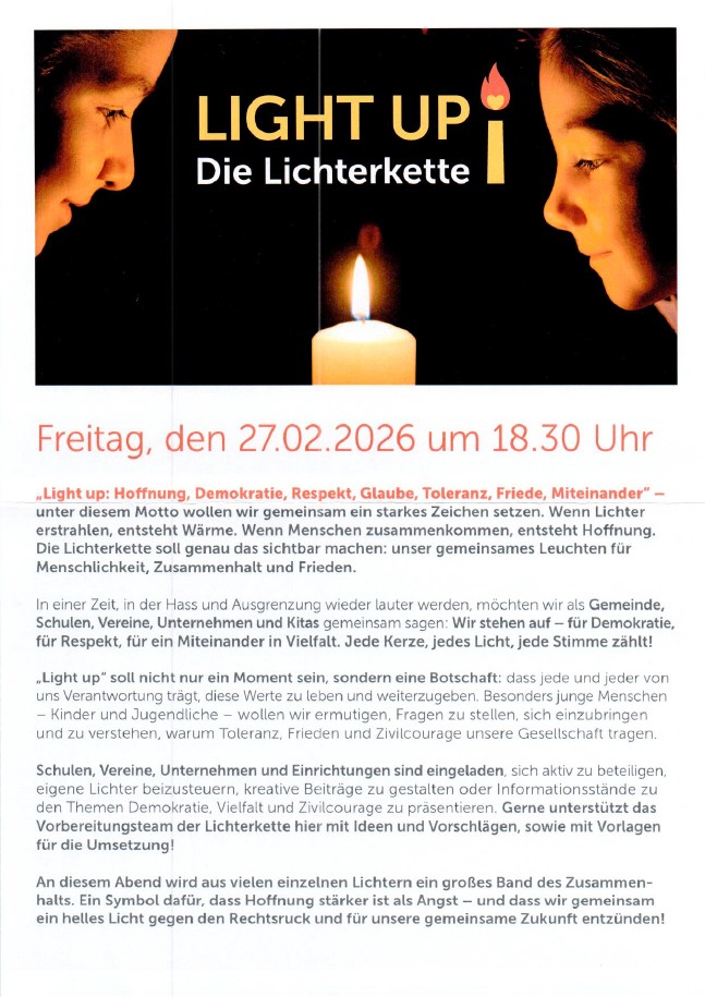 Light up Lichterkette - Veranstaltungen