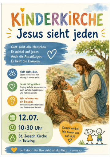 2026 Kinderkirche Jesus sieht jeden - Veranstaltungen Aktuelle Artikel