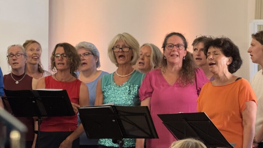 ChorKonzert 2026 RN04 - Am 17. Juli 2026, einem herrlichen Sommerabend, konnten die Blue Notes Tutzing wieder einmal zu einem abwechslungsreichen Sommerkonzert einladen. Das Programm im wunderschönen Ambiente der Evangelischen Akademie Tutzing spannte einen weiten Bogen von der Liebe, dem Verlust der Liebe, über die Freiheit in der Unbeschwertheit hin zum Kampf um die politische Freiheit und der Menschenrechte. Das Publikum hörte im ersten Teil Stücke wie „Summerwind“ und „Can’t help falling in love“, wurde mit „Set your Sail“ schwungvoll und mit Bodypercussion aufgefordert, einen Neustart zu wagen, nichts aufzuschieben und heute noch die „Segel zu setzen“. Im afrikanischen Teil kamen dann Lieder um den ewigen Kampf um die Freiheit und Rechte der Völker um mit dem Lied „si si ni moja“ auf Swahili zu enden in dem es heißt, wir alle lieben, hassen, hoffen und träumen. Wir alle atmen die selbe Luft „we are one“ – wir sind eins!“