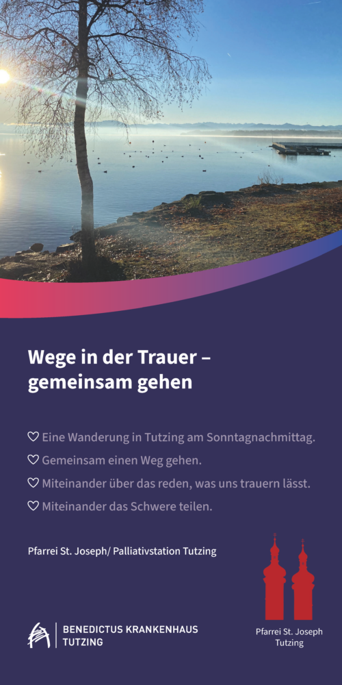 Trauerwanderung 2026 Pfarrei St. Joseph und Palliativstation Tutzing Seite 1 - Veranstaltungen