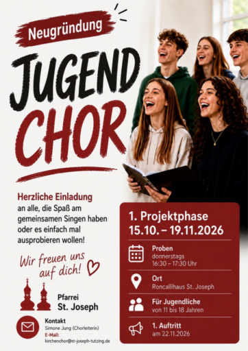2026 09 04 Jugendchor Flyer Druckfertig A4 - Veranstaltungen Aktuelle Artikel