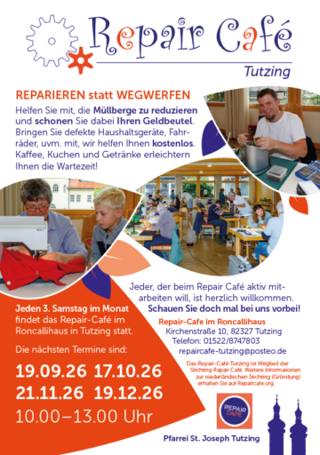 2026 Repair Cafe nach den Sommerferien bis Dezember - Veranstaltungen Aktuelle Artikel
