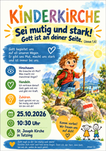 Kinderkirche Sei mutig und stark - Veranstaltungen Aktuelle Artikel