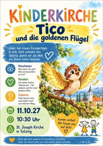 Kinderkirche Tico und die goldenen Fluegel - Veranstaltungen Aktuelle Artikel