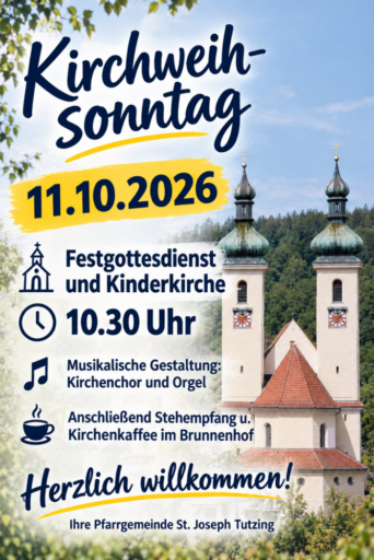 Poster Kirchweihsonntag 2026 - Veranstaltungen Aktuelle Artikel
